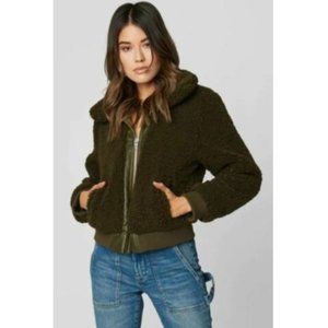 Blank NYC Olive Teddy Jacket